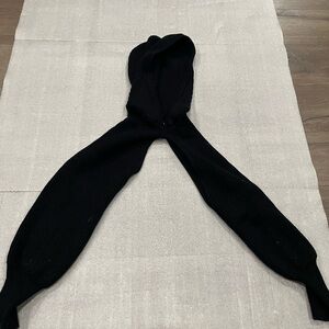 [M]Zara Black Ribbed Knit Hooded Arm Warmer